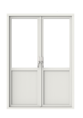 Outline 3-glas Trä, altanpardörr fyllning insida stängd